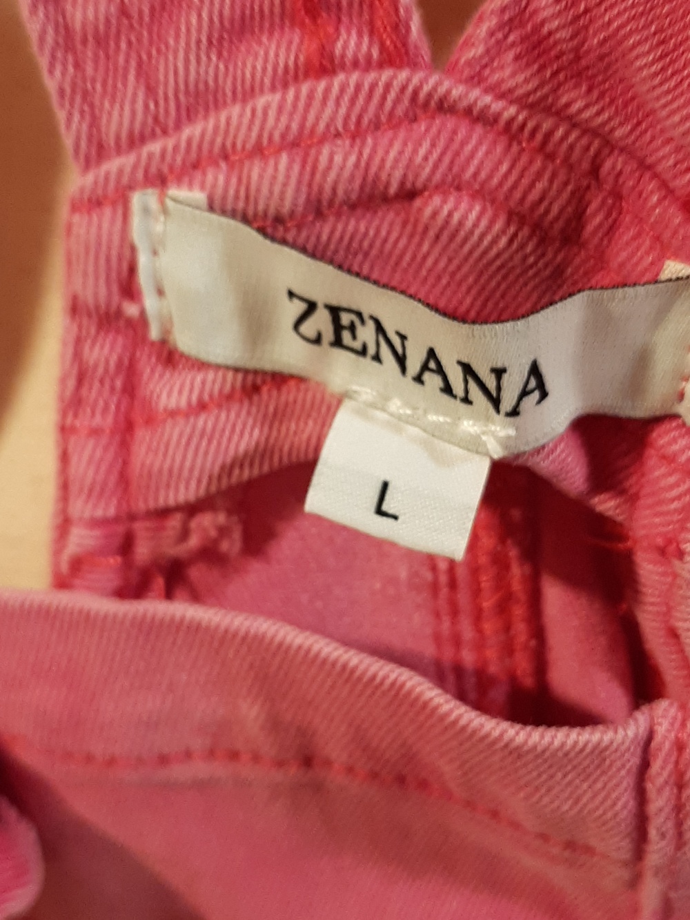 🥀🍋NWT Zenana Hot Pink Adjustable Jumper/Overalls/Shorts/Stretch (L)🥀 - Picture 4 of 6